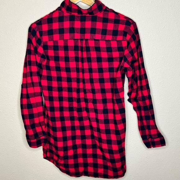 Gilligan & O'Malley Buffalo Plaid Long sleeved Nightgown Women's Size Med - Picture 3 of 4